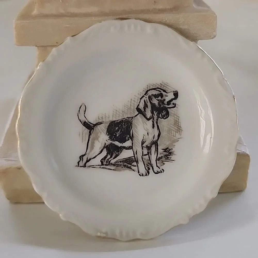 Vintage Mini Plate Beagle